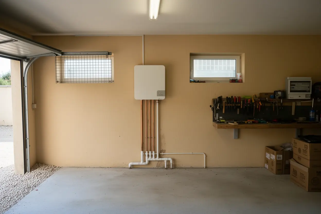 Unité extérieure de pompe à chaleur installée à Beaucaire