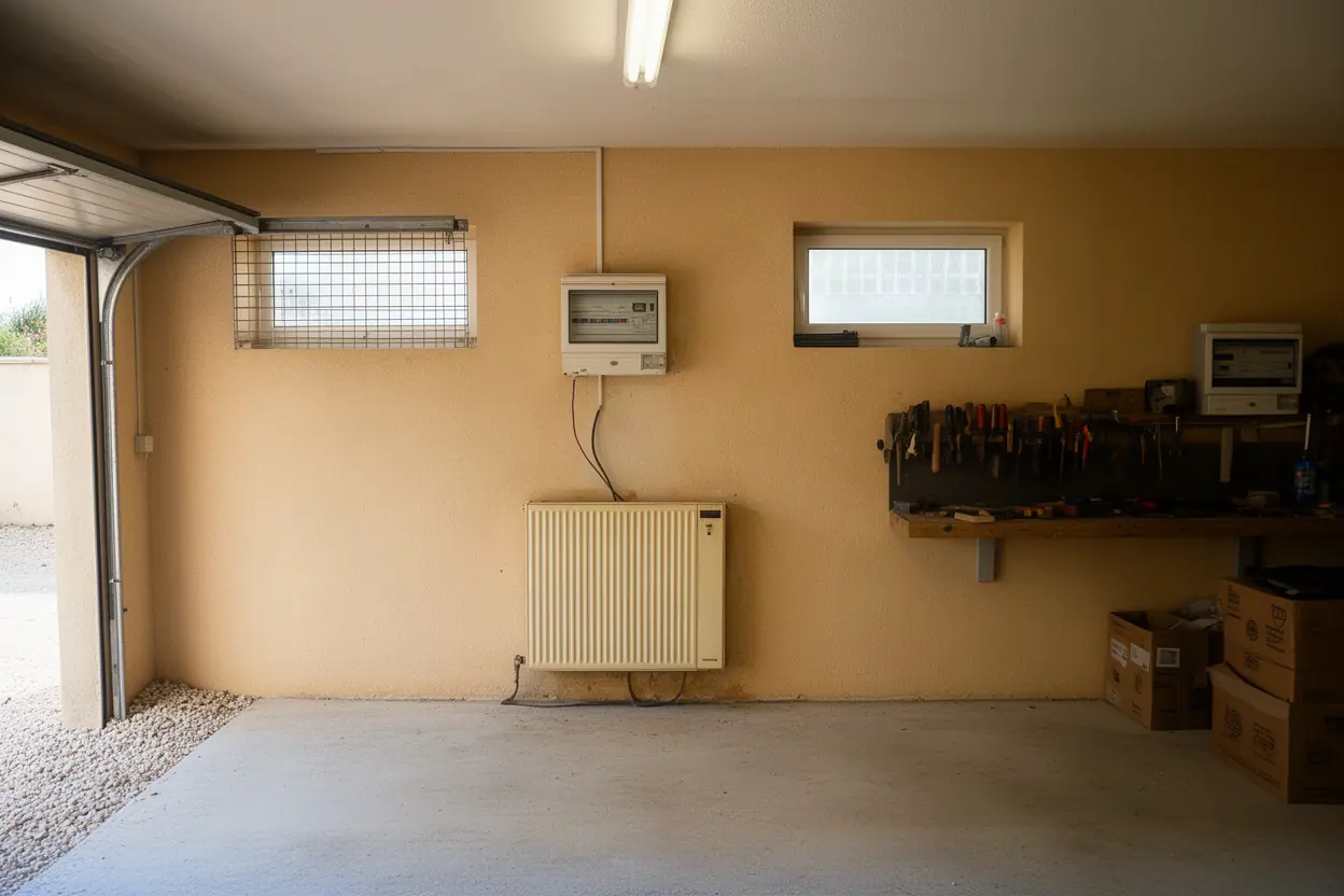 Ancien chauffage électrique dans un pavillon à Beaucaire