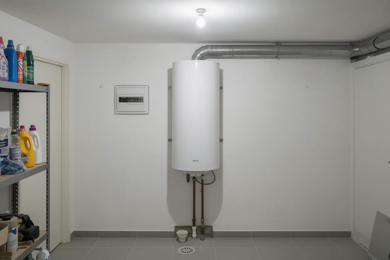 Pompe à chaleur air-eau avec ballon eau chaude sanitaire