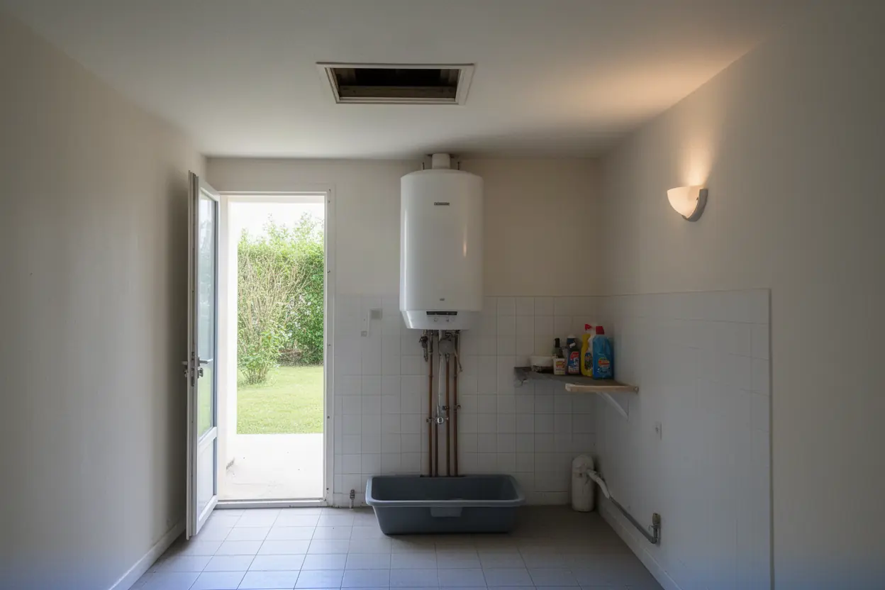 Ancien cumulus électrique avant remplacement à Bédarrides
