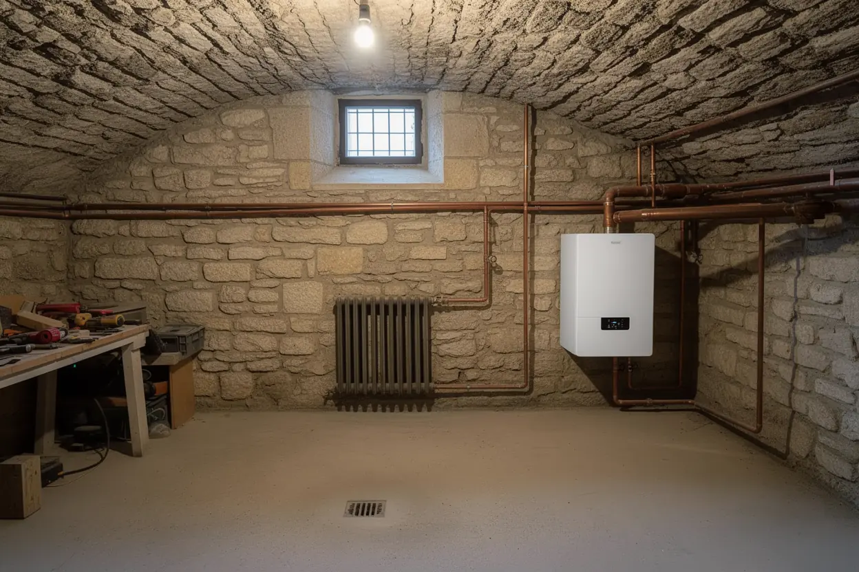 Pompe à chaleur air-eau installée sur radiateurs existants