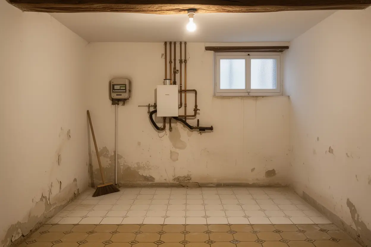 Pompe à chaleur air-eau installée après remplacement du fioul