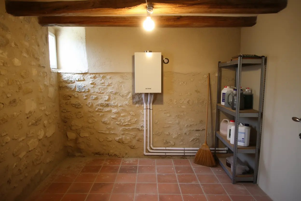 Pompe à chaleur air-eau installée après remplacement du gaz